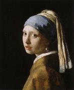 flicka med parlorbange, Jan Vermeer